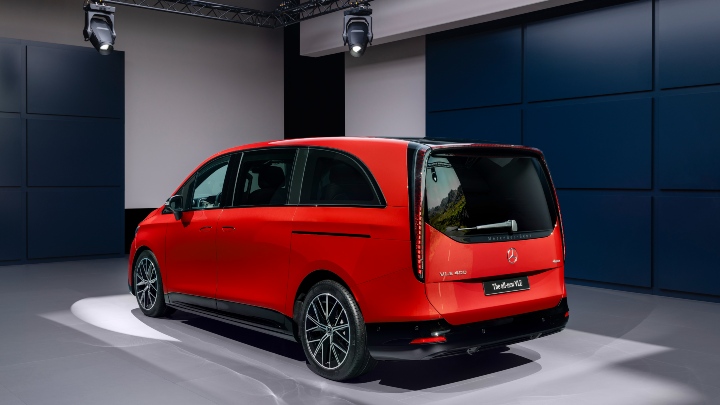 Mercedes-Benz VLE rear left red orange colour