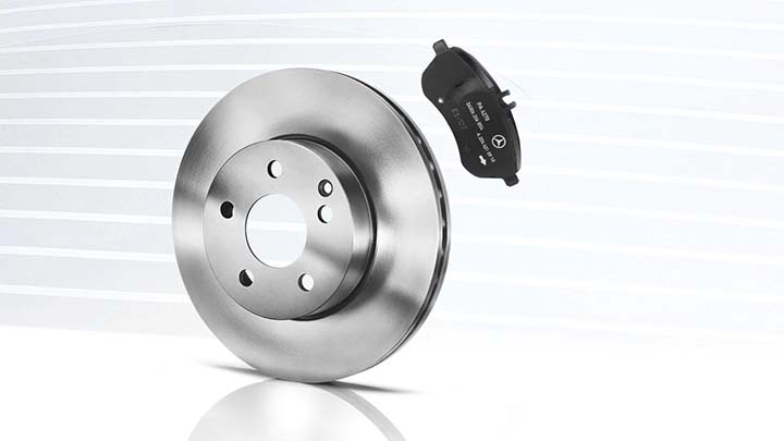 mercedes-benz brake disc and pad