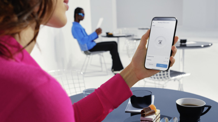 Service Care Woman on Smart Phone Browsing