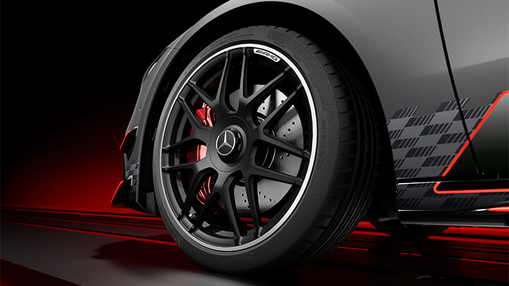 Mercedes-AMG CLA Black Alloy Wheel With Red Calipers