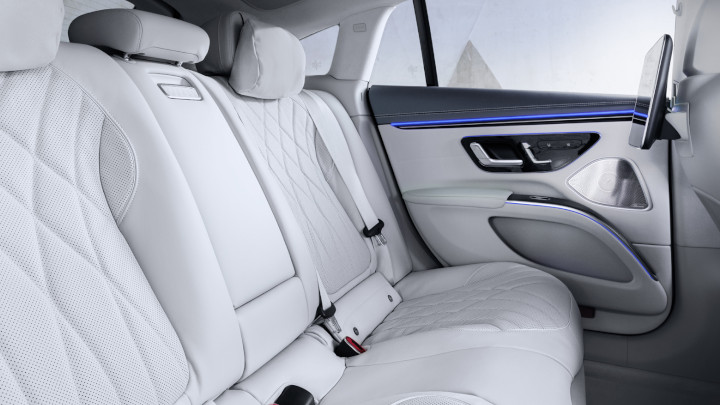 Mercedes-Benz EQS White Rear Seats