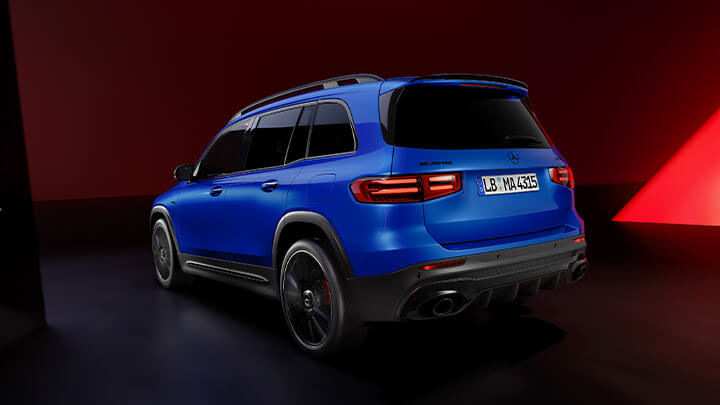 Blue Mercedes-AMG GLC Rear