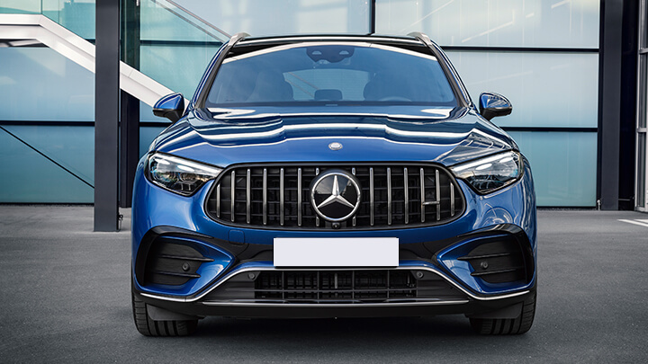 Blue Mercedes-AMG GLC SUV Grille