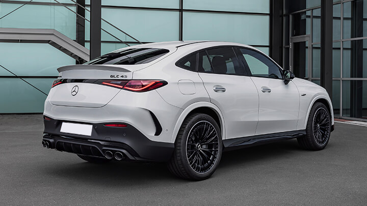 White White Mercedes-AMG GLC Coupe Rear
