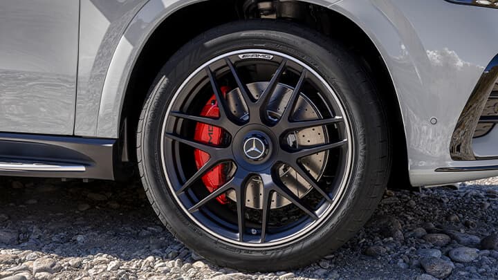 Grey Mercedes-AMG GLE Coupe Black Alloy Wheel With Red Calipers