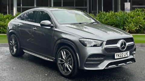 Grey Mercedes-Benz GLE Coupe AMG Line Premium Plus Exterior Front Static