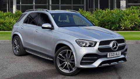 Silver Mercedes-Benz GLE AMG Line Premium Exterior Front Static