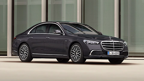 Black Mercedes-Benz S-Class Exterior Front Static