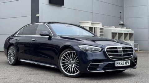 Black Mercedes-Benz S-Class Exterior Front Static