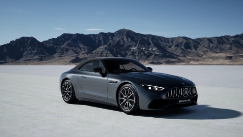 Black Mercedes-AMG SL 43 Premium Exterior Front Static