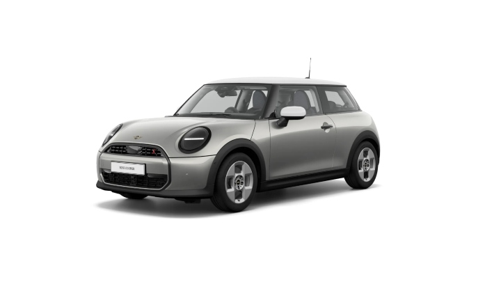 Silver MINI Cooper Classic Exterior Front in Studio