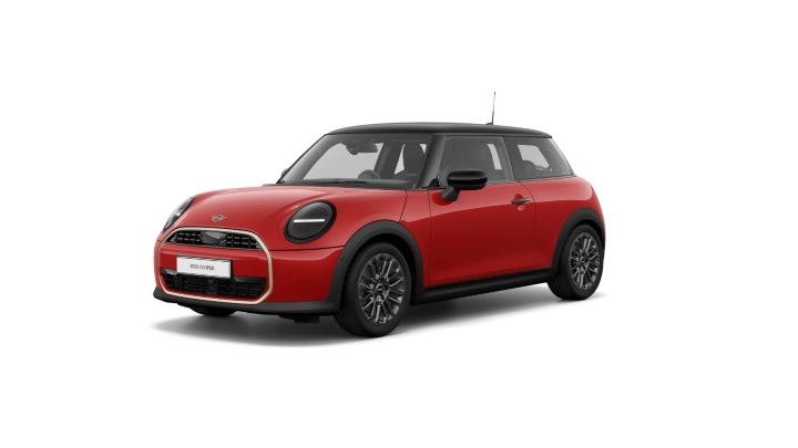 Red MINI Cooper Exclusive Exterior Front in Studio