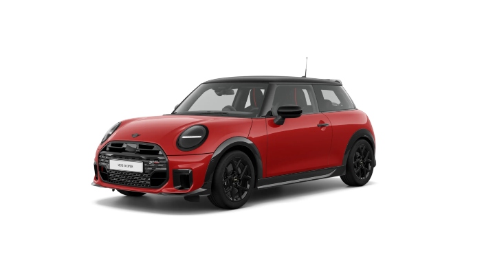 Red MINI Cooper Sport Exterior Front in Studio