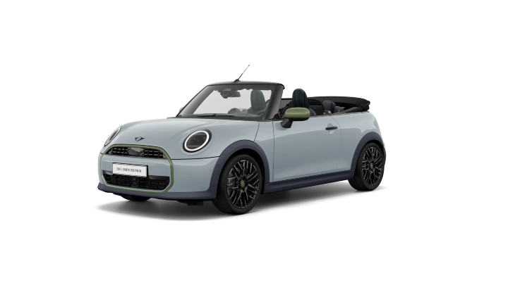 Grey MINI Convertible Paul Smith Exterior Front in Studio