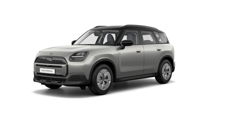 Silver MINI Countryman Classic Exterior Front in Studio