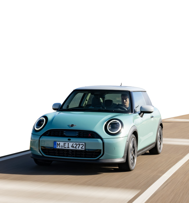 Blue MINI Clubman parked in a car park