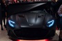 Aston Martin DBS Superleggera in black front view.