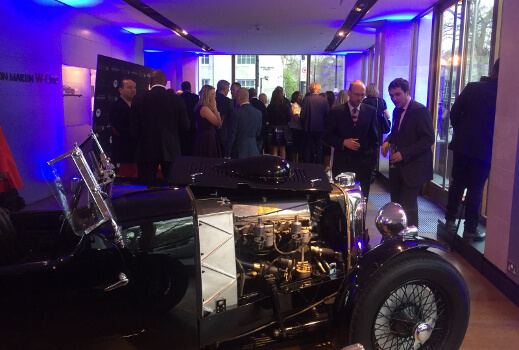 rochay hight society at aston martin mayfair
