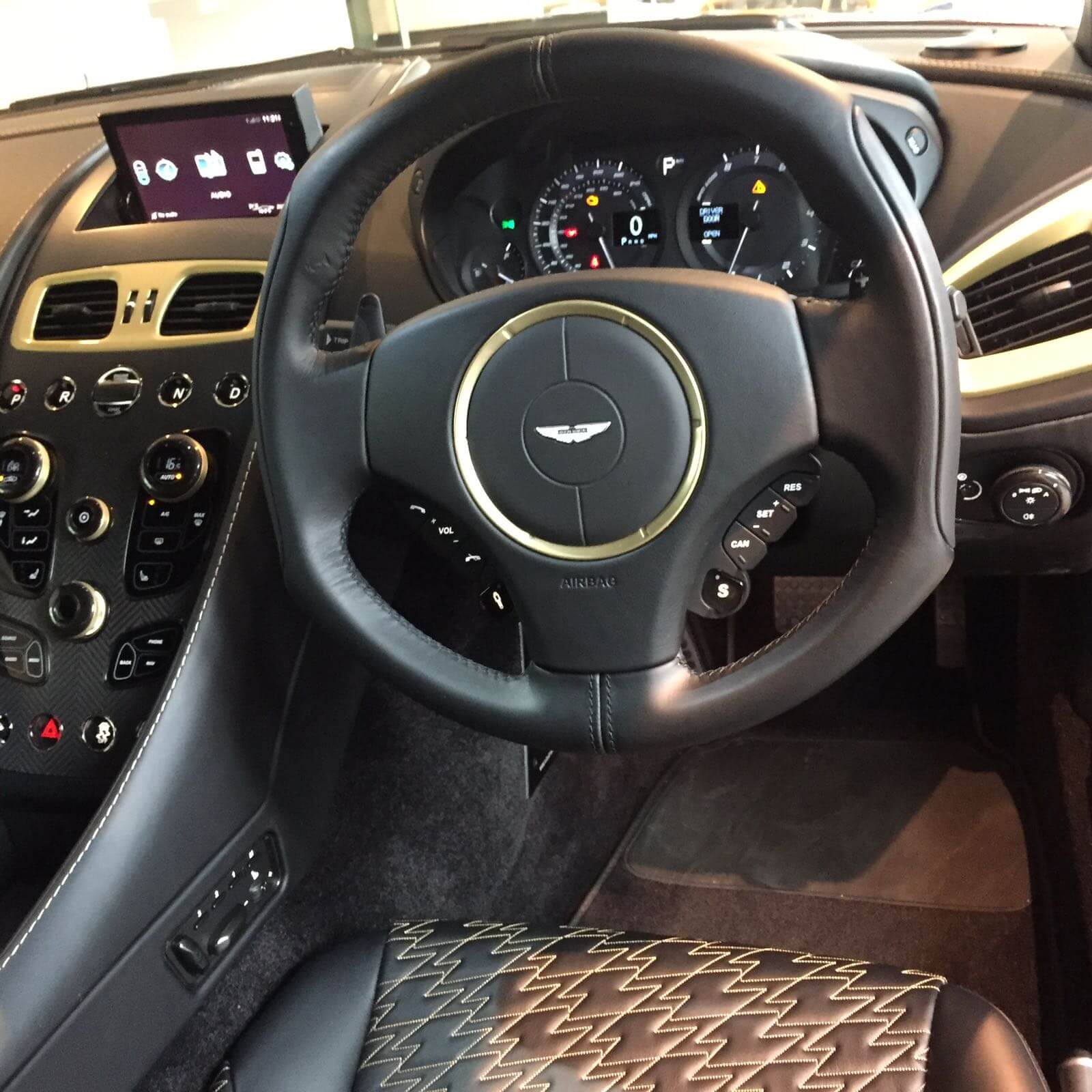 aston martin vanquish zagato interior