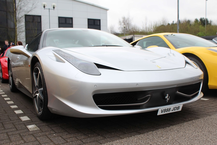 ferrari at car cafe