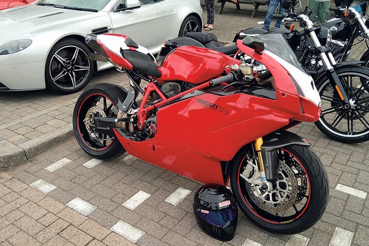 ducati at car cafe nottingham