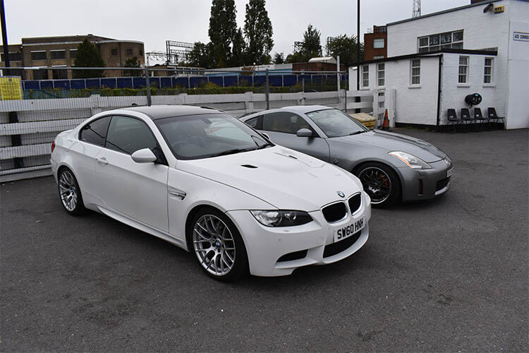 bmw e92 bmw m3 and nissan 350z