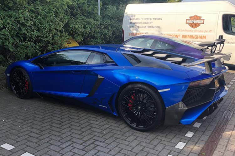 lamborghini at nottingham car cafe