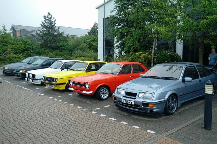 ford cars at nottingham car cafe