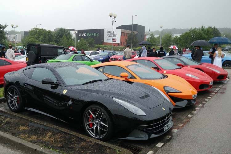 supercar at nottingham car cafe