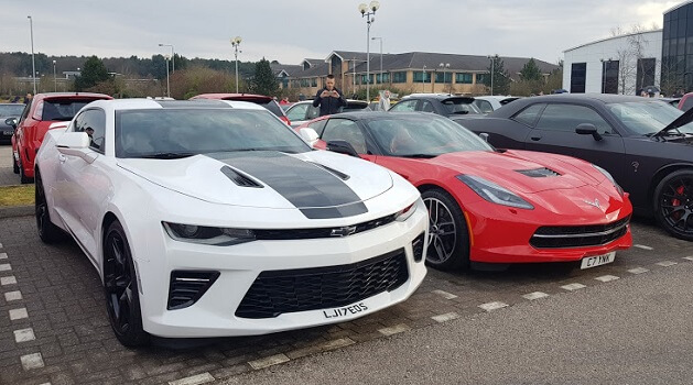 dodge challenger, ford mustang and chevrolet camaro ss