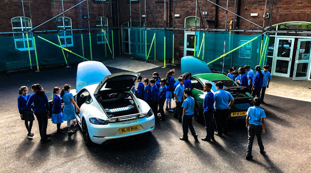 porsche visits primary school 