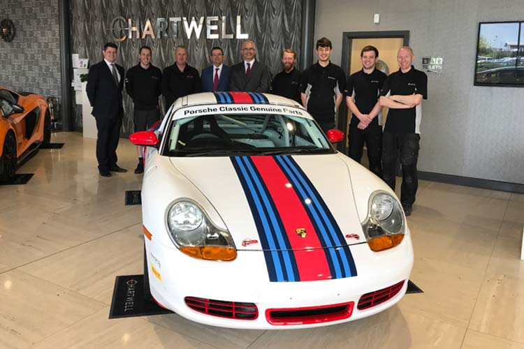 Porsche Centre Nottingham Martini Boxster at Chartwell