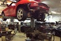 Porsche Boxster on Workshop Lift