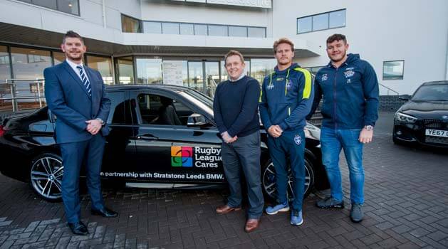 bmw leeds partners with rugby league cares