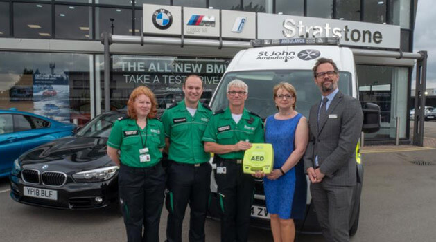 defibrillators fitted at stratstone dealerships