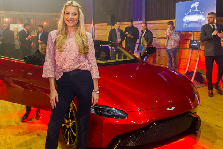 new aston martin vantage launch event at aston martin wilmslow
