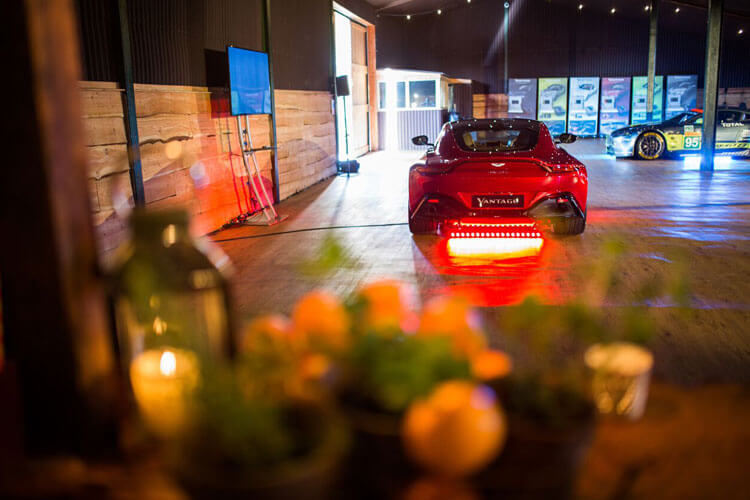 new aston martin vantage launch event at aston martin wilmslow