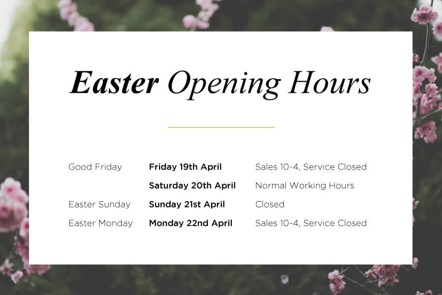 stratstone dealership opening hours for easter