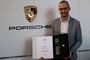 Ben Robinson Receiving Porsche Wolverhampton Award