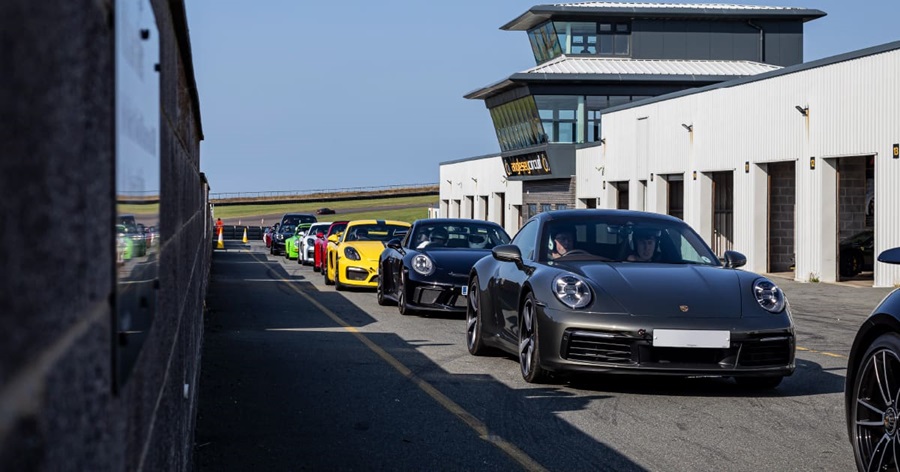 Line Up Of Porsches Anglesey