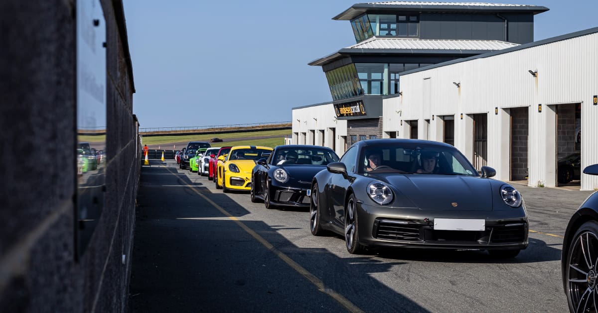 Line Up Of Porsches Anglesey