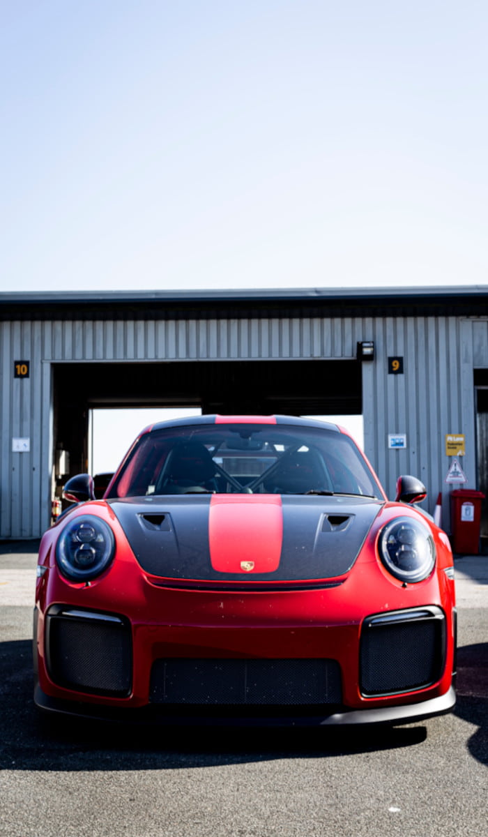 Red Porsche 911 Front Static