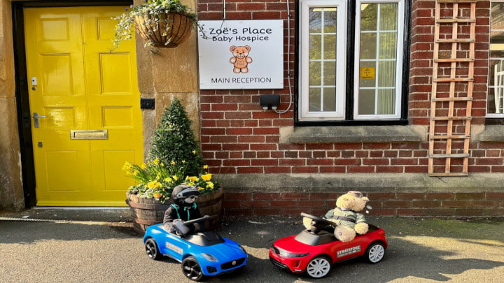 Ride-Ons Outside Zoe's Place