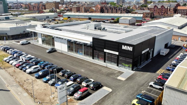 Stratstone BMW MINI Hull Dealership Exterior Aerial