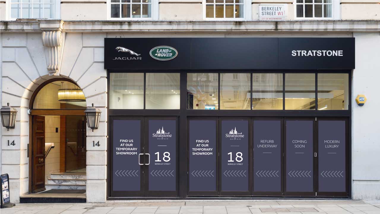JLR Mayfair Dealership Vinyls