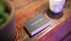 Stratstone business cards.