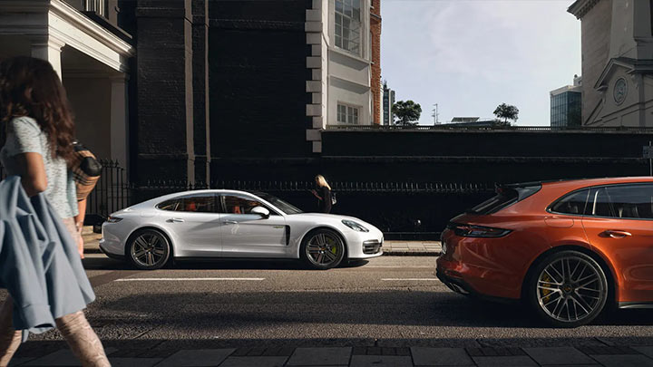 Porsche Panamera parked on the street