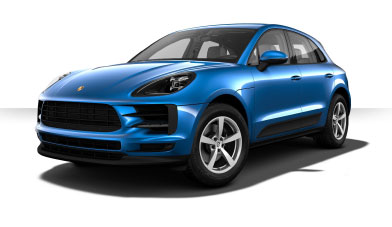 blue porsche macan