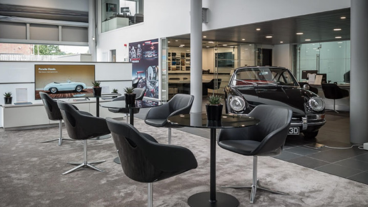 Porsche Servicing Waiting Area