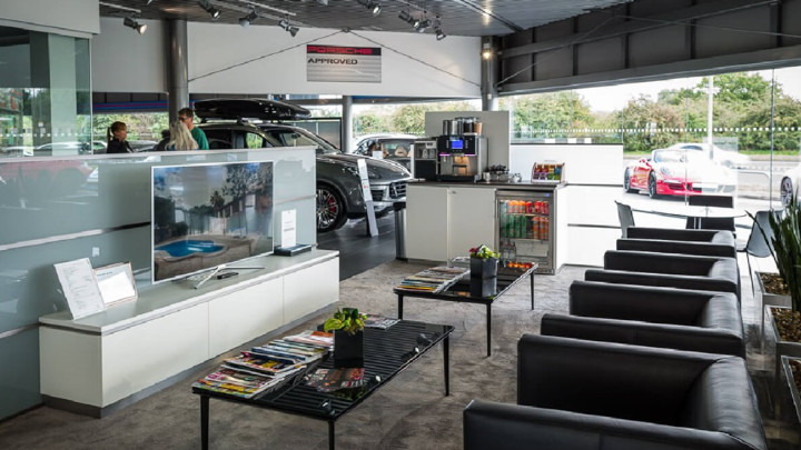 Porsche Customer Waiting Area